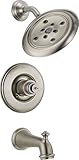 Delta T14455-SSH2OLHP Victorian Monitor 14 Series Bathtub & Shower Trim without Handle, Stainless by