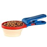 PETSHY ペットフード スプーン ペット給食スコップ ペットスプーン 犬 猫 折りたたみ 取り外し可能 携帯便利 無毒 安全 クリップ付
