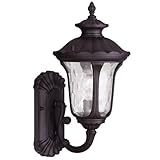 Livex Lighting 7850-07 Oxford 1 Light Outdoor Wall Lantern, Bronze [並行輸入品]
