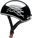 リード工業(LEAD) バイクヘルメット ハーフ アメリカンビンテージ ブラックフレア フリーサイズ D-356 -