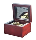 古典的な木製のオルゴールの装飾と優雅なメロディーの城の空