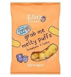 Ella's Kitchen Grab Me Melty Puffs Tomatoes + Leeks From 7 Months 20g (Pack of 2) - エラのキッチンには7ヶ月20グラ
