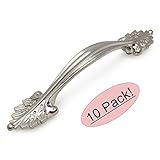 Cosmas 10558snサテンニッケルフローラルキャビネットPull – 3 – 3 / 4 "インチ( 96 mm )穴中心 – 10パック