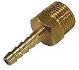 真鍮製 ホースニップル 【ネジ規格】R3/8【ホース差込口外径】6.5mm