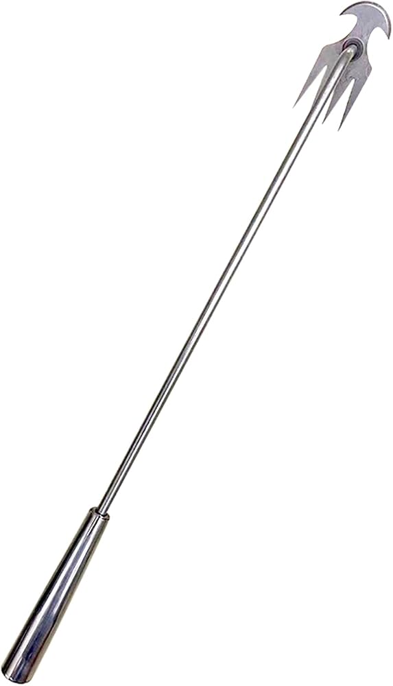 HOSHITAMA(星玉) 熊手 50cm 小型 HTSLB26 | (お庭のメンテナンス/畑の草取り)【雑草除去ツール/4歯/ステンレス製/掘り起こし道具/超軽量/園芸用品/雑草対策】