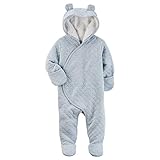 Carter's(カーターズ) 耳付フードキルティング足付カバーオール(BlueHeather)≪2017年モデル≫ 6M(3-6ヶ月) [並行輸入品]