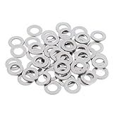 Fenteer フラットワッシャー　絶縁ガスケット　ステンレススチール　耐久性　M6　約50個入り