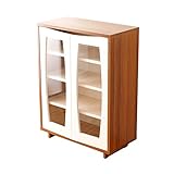 キャビネット シェルフ 棚 ラック ガラス扉 本棚 キッチンラック ディスプレイラック リビング収納 収納棚