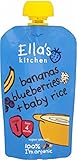 Ella's Kitchen Organic Bananas, Blueberries & Baby Rice (120g) エラのキッチン有機バナナ～ブルーベリーと赤ちゃんのご飯（ 120グラム）