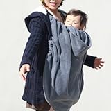 ◎日本製◎抱っこ紐用あったかフリース防寒カバー　簡単装着でお出かけに便利♪ (グレー)