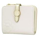 [クレイサス] 二つ折り財布 レディース 本革 ブラン 188402 ミニ財布 牛革 レザー 【00】 ホワイト