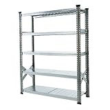 METALSISTEM メタルシステム W1200 5段 スチールシェルフ W128×D41.5×H158.5cm 001876