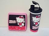 Tupperware Hello Kitty Dancing Lunch Sandwich Square Tumbler Set Pattern [並行輸入品]