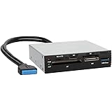 オウルテック 3.5インチベイ内蔵型 マルチカードリーダー ライター SD4.0／UHS-II対応 対応メディア57種類 USB 5Gbps フロントベゼル付属 日本語の取扱説明書 OWL-MCRUHS2U3