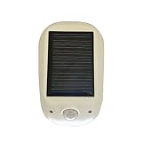 太陽光　センサーライト　防犯　屋外用　ソーラー式LEDセンサーライト 防雨型 乾電池式 ソーラーパネル付 配線不要 明暗&人感センサー付 NL57WH