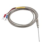 uxcell　熱電対　50mmx1.5mm　Kタイプ　メタル　タイプコネクタ　2M　1個入り