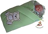 BlueberryShop Embroidered Jersey Swaddle Wrap Blanket Sleeping Bag for Newborn, baby shower GIFT 100