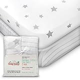 CONEY ISLAND COTTON - PORTABLE Crib Mattress Sheet Set 2 Pk Fitted SOFT Jersey Baby Bedding Cute Bes