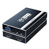 BotthHealth 4K HDMI キャプチャーボード ビデオ ゲームキャプチャー USB3.0 HDMI ビデオキャプチャーボード Switch PS5 PS4 PS3 Xbox パススルー フルHD ビデオキャプチャー OBS Potplayer YouTube Niconico Twitch 内蔵 ゲーム実況生配信、会議、ライブビデオ配信、画面共有、録画