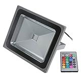 Dovewill 耐久性 LED　照明灯　フラッドライト　屋外ランプ　スポットライト　庭園、倉庫用　発光色７色　４種７色選べ - 7色, 22.5x18.5x9cm