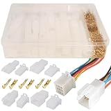 カプラー コネクター 110型 平型端子セット 2極 3極 4極 6ピン 9極 平端子 2.8mm オス メス 配線接続 車 バイク スピーカー ターミナル ロック付