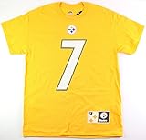 Ben Roethlisberger # 7ピッツバーグスティーラーズNFLメンズeligible Receiver II Player Tシャツゴールド XL