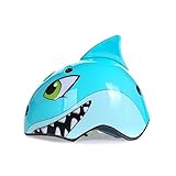 自転車ヘルメット サイクリングヘルメット　子供用 調整可能 スケボー ヘルメット 自転車 通学 可愛い キッズ スケートボードなど適用 子供乗せ自転車 (サメ)