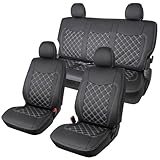 TRISTAR'S [ハイエース レジアスエース 200系 S-GL スーパーGL専用 1型～8型 対応] フロント・セカンド用 シートカバー (ホワイトステッチ)