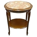 大理石付楕円花台 イタリアクラッシック調家具VG-609B