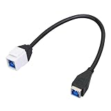 ネットメカニズム コンセント用USB端子(3.0,B型)ケーブル SICC-USBB3FTF-ST-200
