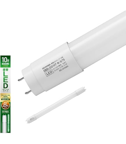 Amazon.co.jp: オーム(OHM) オーム電機 直管LEDランプ 10形相当 G13