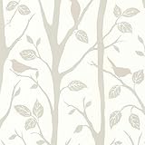 Brewster 2532 – 20446 CorwinグレーBird Branches壁紙、 2532-20446 1
