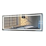 | Large 72インチx 30インチLEDバスルームミラー| Lighted VanityミラーIncludes Dimmer & Defogger |壁マウント垂直または水平インストール|