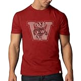 NCAA Wisconsin Badgers Men 's Scrum Basic Tee、レスキューレッド