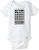 Boobies電卓5318008 Funny Baby Onesie blakenreag赤ちゃん男の子女の子服 カラー: ホワイト