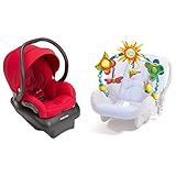 2015 Maxi Cosi Mico Air Protect Infant Car Seat, Red Rumor with Take Along Sunny Stroll Car Seat Arc