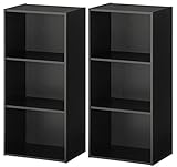 カラーボックス 3段　２個セット　展示品 (ブラウン)