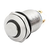 SODIAL(R) DC 5V ブルーLEDパイロットライト　瞬間アクションプッシュボタンスイッチ