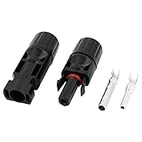uxcell ソーラーパネル　接続用　MC4コネクター　電線・ケーブル・アダプター　オス･メス　30A DC 1000V　1ペア