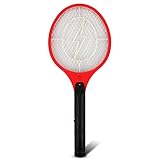 電撃殺虫ラケット ハエたたきラケット ナイス蚊っち 殺虫器 蝿や蚊を瞬殺 ハンド電子 モスキート ハエ フライ バグ たたきラケット 電気のパワーでハエ・蚊を撃退 全長51cm　ネット部22.5cm×