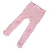 ノーブランド品 　全3サイズ5色　幼児　女の子　コットン　パンツ　タイツ　アンチスリップ　ストッキング　ソックス - ピンク, S