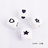 Mamimami Home 12MM 立方体 シリコーンビーズ 安全 歯固め カミカミ チュアブル DIY ビーズ　噛がため　ブレスレット 授乳用ペンダント おしゃぶりチェーン 赤ちゃん贈り物 混合・