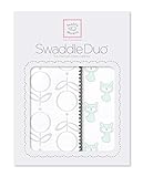 スワドルデザインズ おくるみ デュオ ロリフラワー&リトルフォックス シークリスタル 2枚セット SD-639SC 【日本正規品】