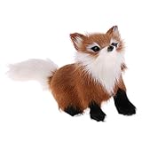 Dovewill 子ども　贈り物　インテリア　飾り　かわいい　シミュレーション　狐モデル　ぬいぐるみ　動物玩具　全3カラー - #3