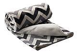 berlando- chevron baby blanket, Gray, unisex baby blanket for baby boys and baby girls, #1 ranked in
