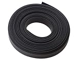 熱収縮チューブ 12mm 内径φ12mm （平置き幅20mm）印字無しで綺麗☆ 収縮比率2:1 (12mm→6mm) シュリンクチューブ 絶縁チューブ 防水 高難燃性 収縮チューブ (10M, ブラック（黒）)