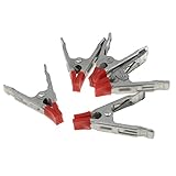 B Blesiya A形スプリングクリップ　ステンレス鋼　ヘビーデューティ　DIY工具　木工用　全3サイズ - 4インチ5個
