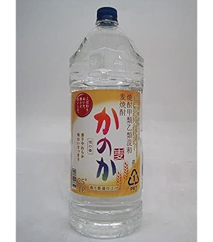 Amazon.co.jp: 麦焼酎 かのか 25度 1800mlパック 2ケース（12本