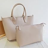 トートバッグ ショルダーバッグ ハンドバッグ 3wayバッグ ポシェット付 ２点セット ベージュ No.22629 レディースバッグ Shoulder-handbags Tote bag Porch