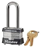Master Lock 3KALH 0324 #3 Long Shackle Laminated Padlock, 2" [並行輸入品]